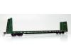 British Columbia Railway-Dark Green MIL Bulkhead Flat Car #866698 British Columbia Railway-Dark Green MIL Bulkhead Flat Car #866698
