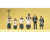 Catholic Funeral Figures (6 + wreathes & coffin in grave) Catholic Funeral Figures (6 + wreathes & coffin in grave)