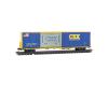 CSX® 60' Box Car Excess Height Rivet Side Modified Offset Window #4024 CSX® 60' Box Car Excess Height Rivet Side Modified Offset Window #4024