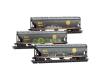 Kansas City Southern weathered covered hopper 3-pack Kansas City Southern weathered covered hopper 3-pack